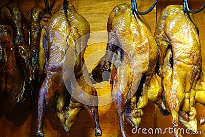 Chinese Roasted Goose Stock Photo